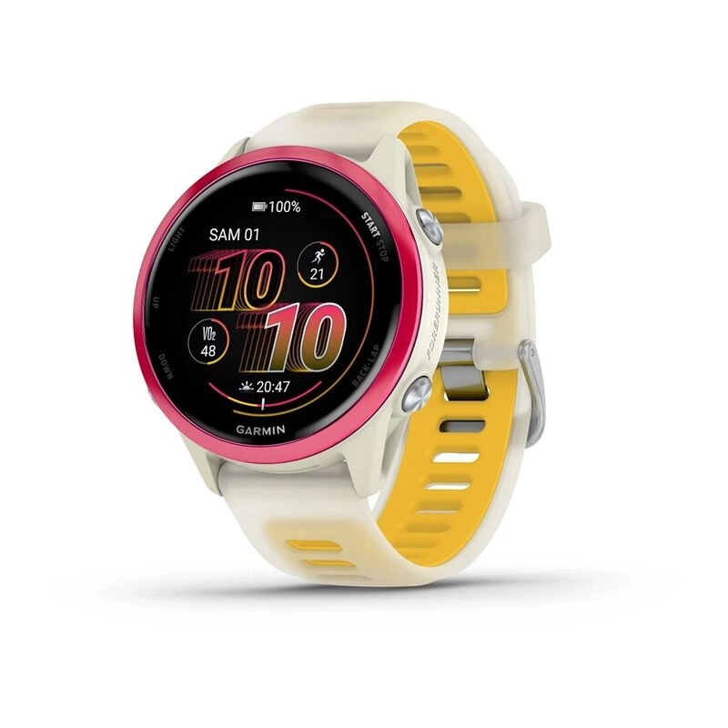 Смарт-часы Garmin Forerunner 570 - 47 mm, Желтый алюминий с бело-бирюзовым ремешком