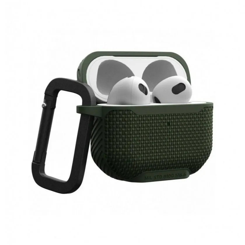 Чехол + карабин UAG Metropolis Case Green для Apple AirPods 3 зеленый