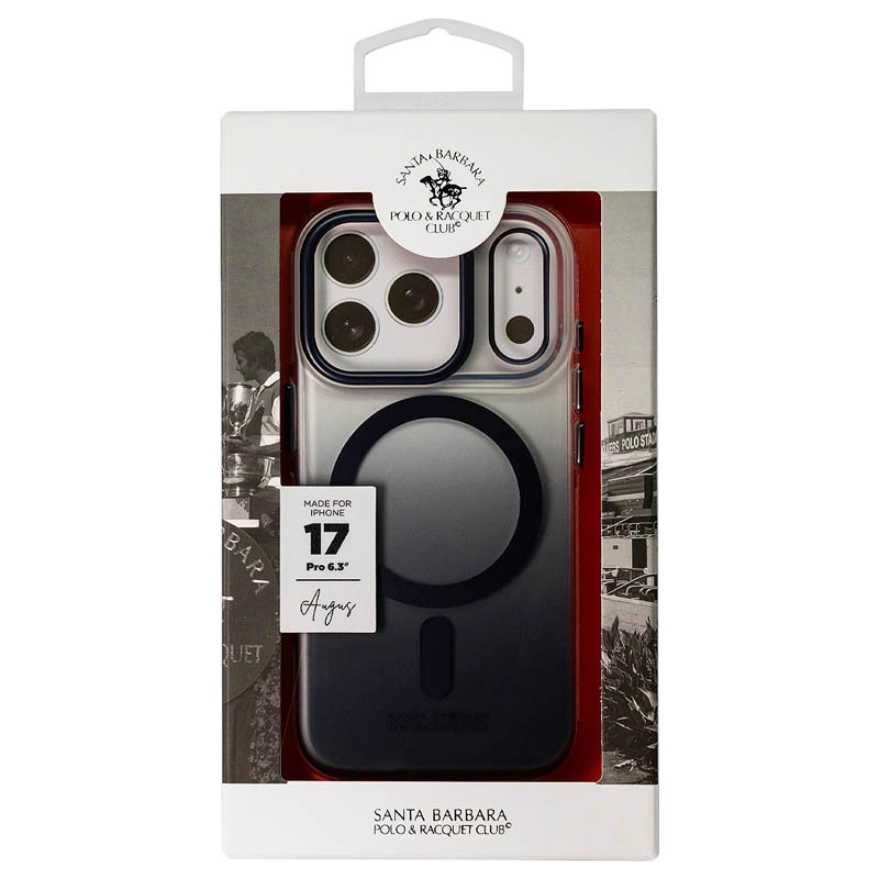 Чехол SANTA BARBARA для iPhone 17 Pro Augus Magsafe, Темно-синий