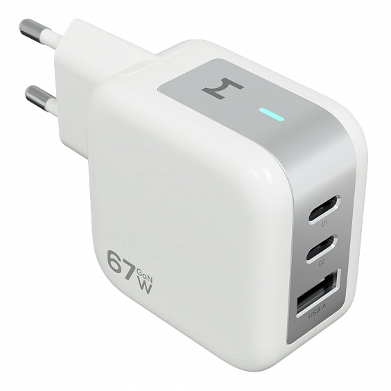 Сетевое зарядное устройство Magssory Nano Pro 67W GaN, с функцией быстрой зарядки