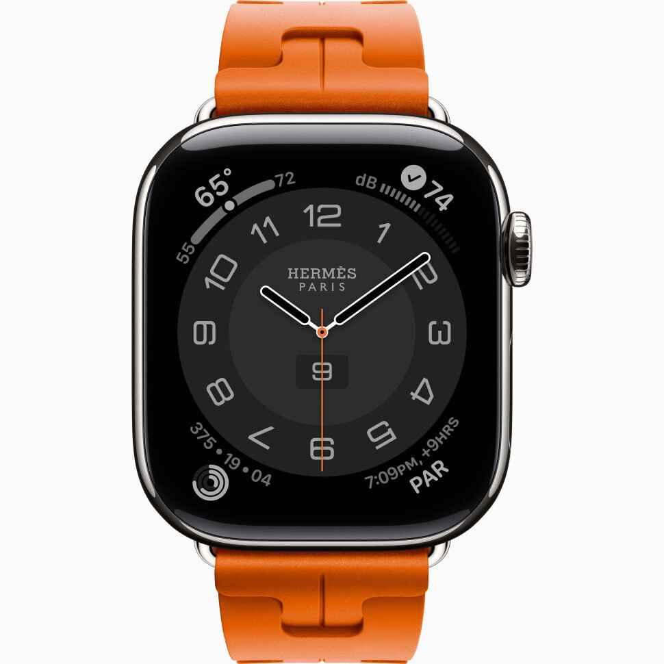 Смарт-часы Apple Watch S11 Hermes - 46 mm ремешок Kilim Single Tour Orange