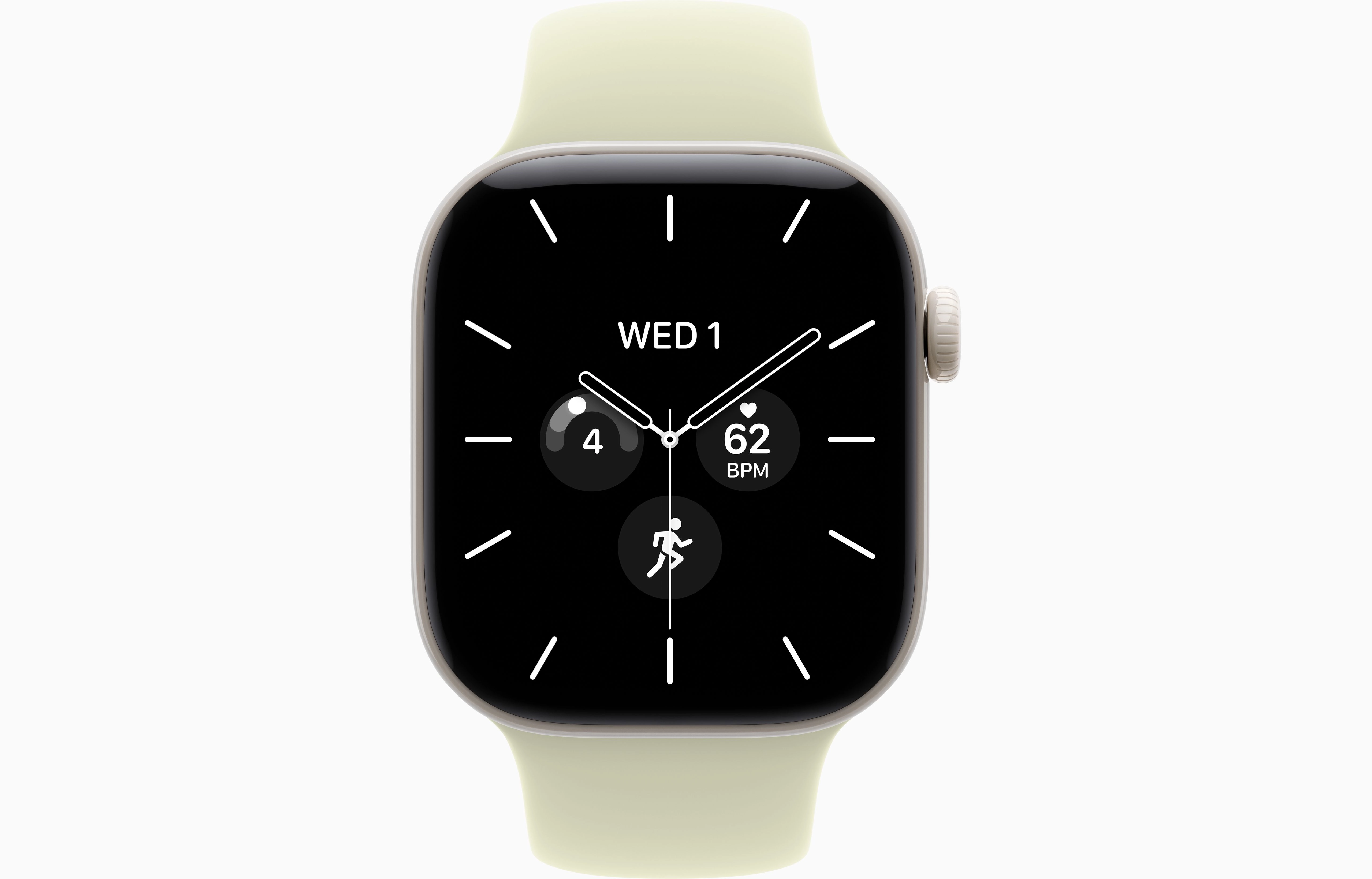 Смарт-часы Apple Watch Series 12, 46 мм, GPS + Cellular, Ceramic Pearl White, Sport Band Pale Succulent, S/M