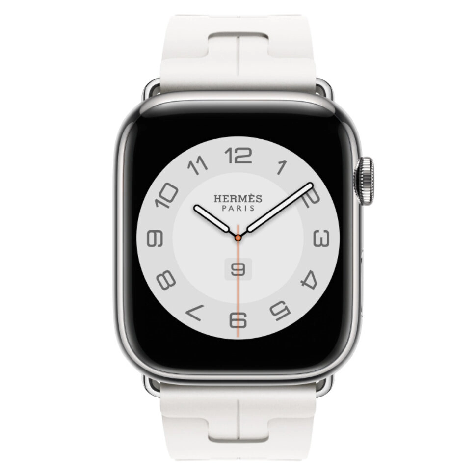 Смарт-часы Apple Watch S10 Hermes - 46 mm браслет Kilim Single Tour (Blanc | белый)