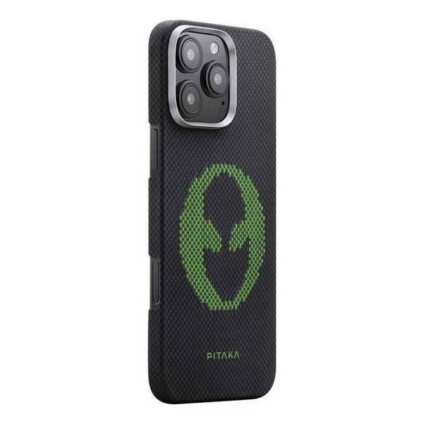 Чехол PITAKA Aries Tactile Woven Case для iPhone 16 Pro Max, принт Alien