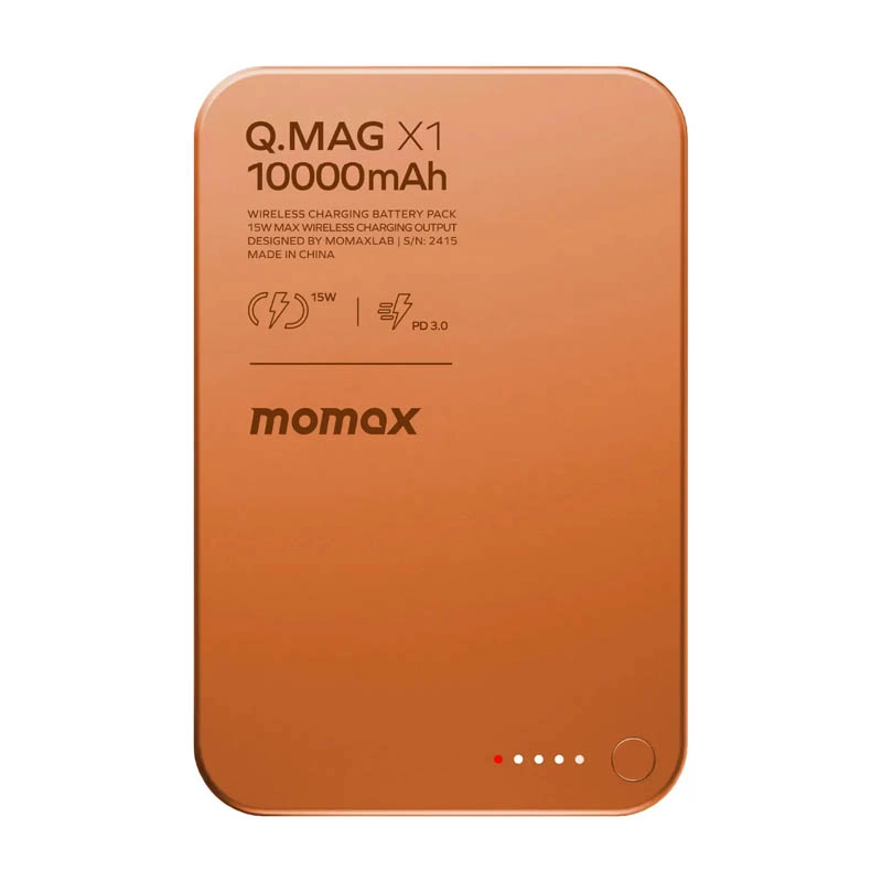 Внешний аккумулятор Momax Q.Mag X1 10000mAh Оранжевый