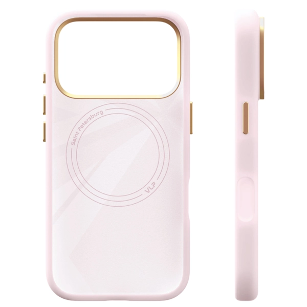 Чехол защитный VLP Aster Pro Stand Case с MagSafe для iPhone 17 Pro, Розовый