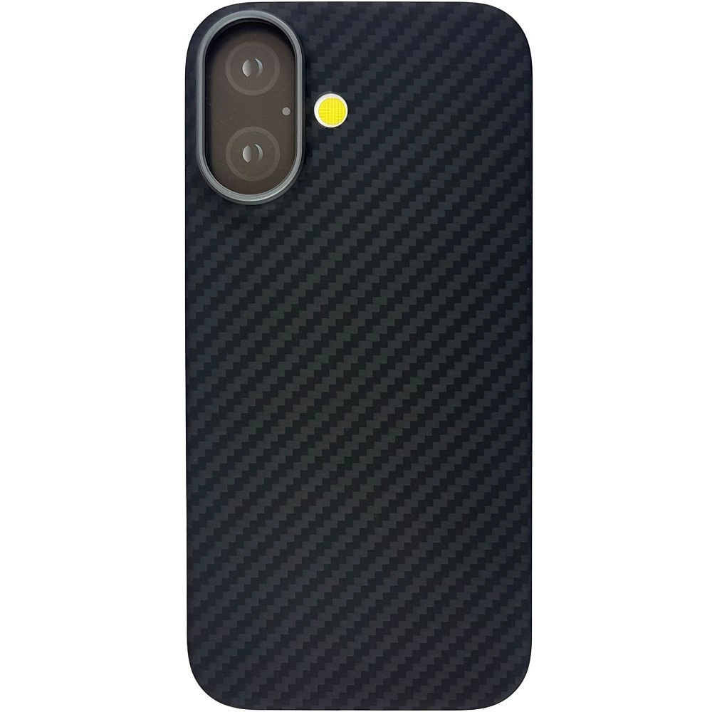 Карбоновый чехол для iPhone 16 KZDOO черный