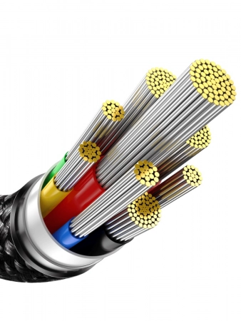 Кабель Baseus Tungsten Gold Fast Charging Data Cable Type-C to Type-C 240W 1м, Чёрный