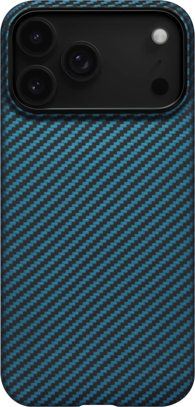 Чехол Pitaka Slim Case для iPhone 17 Pro, черный+синий