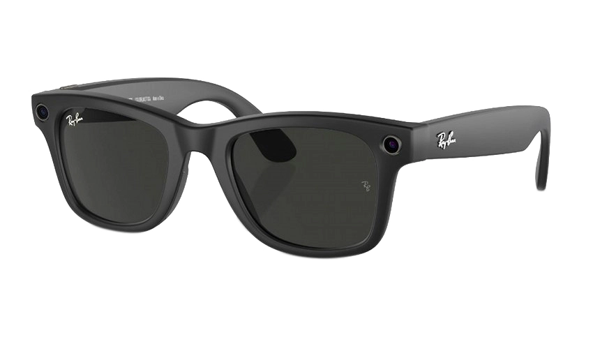 Смарт-очки Ray ban Wayfarer Matte Black / Transitions Graphite Green (RW4006) 601S/1M,  M