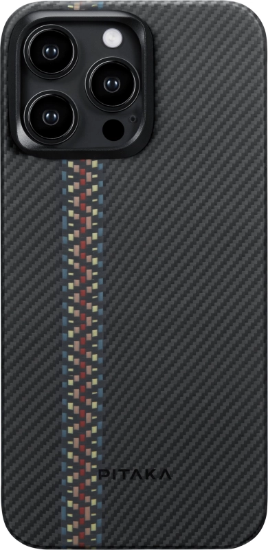 Чехол Pitaka Fusion Weaving MagEZ Case 4 для iPhone 15 Pro, рапсодия