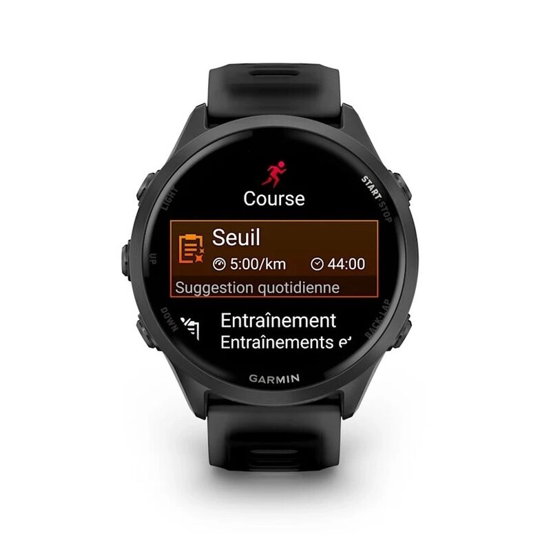 Смарт-часы Garmin Forerunner 570 - 42 mm, Сланцево-серый алюминий с черным ремешком