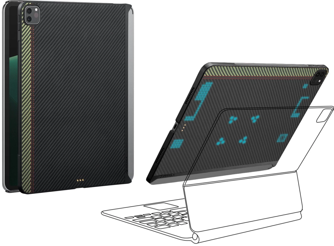 Чехол Pitaka MagEZ Case 2 для iPad Pro 12.9" 2022/2021 (принт Overture)