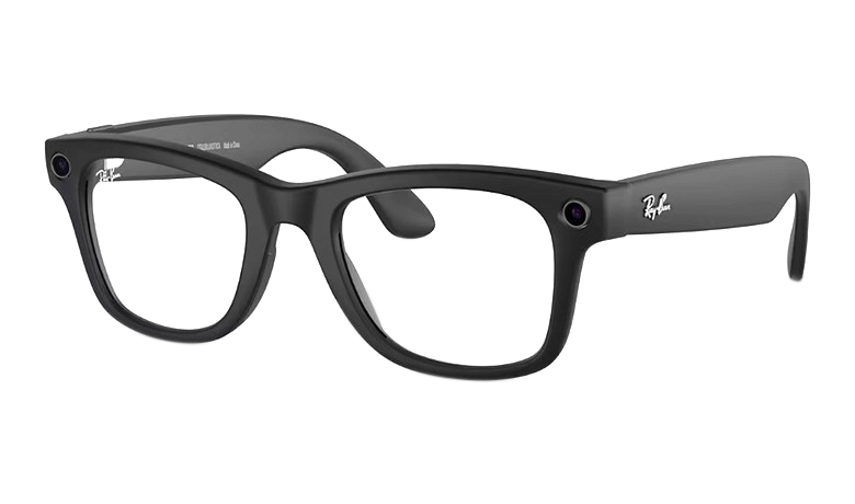 Смарт-очки Ray ban Wayfarer Matte Black / Transitions Graphite Green (RW4006) 601S/1M,  L