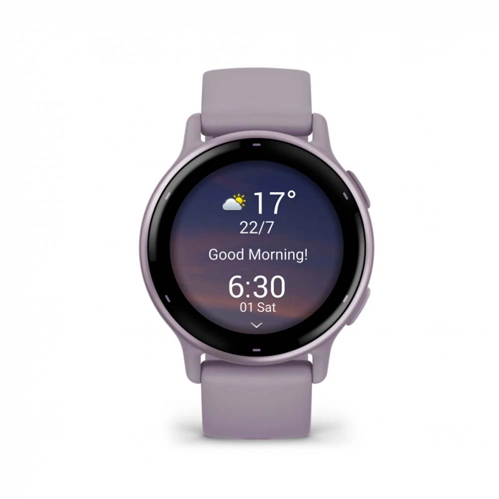 Смарт-часы Garmin Vivoactive 5 - 42 mm, цвет Орхидеи, металлический безель, силиконовый ремешок