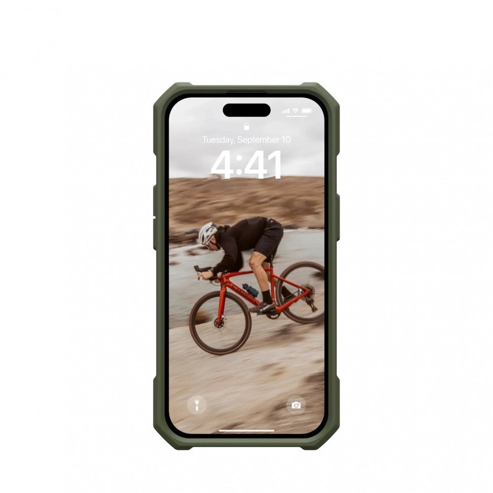 Чехол с поддержкой MAGSAFE UAG Essential Armor для iPhone 15 Plus, цвет Оливковый (114307117272)