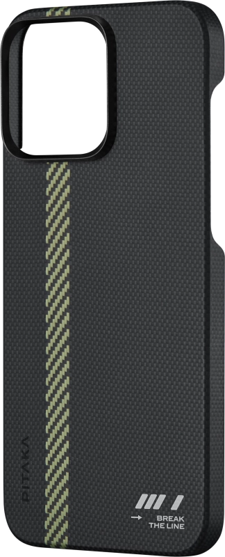 Чехол Pitaka Fusion Weaving MagEZ 5 для iPhone 15 Pro, Break the Line