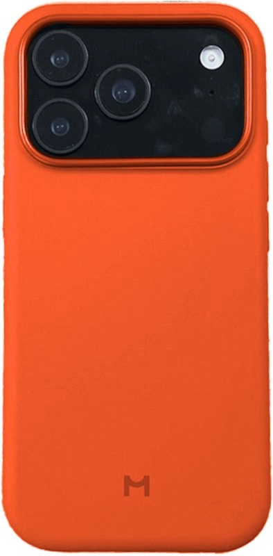Чехол Magssory для Apple iPhone 17 Pro, силикон, с магнитами, с MagSafe, Orange