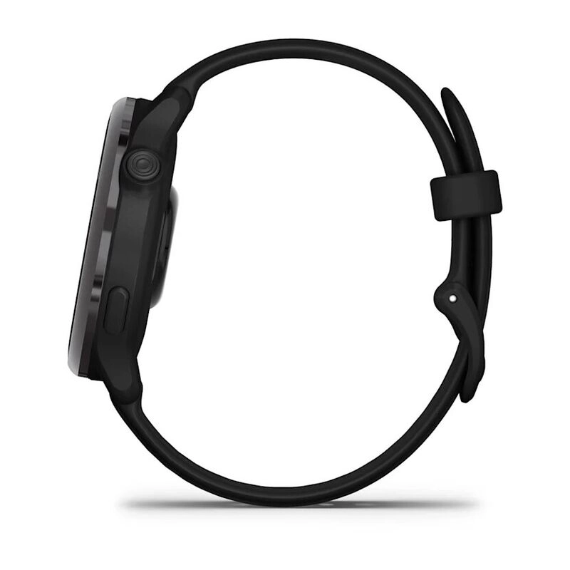 Смарт-часы Garmin Vivoactive 6 - 42 mm, Темно-серый, черный силиконовый ремешок