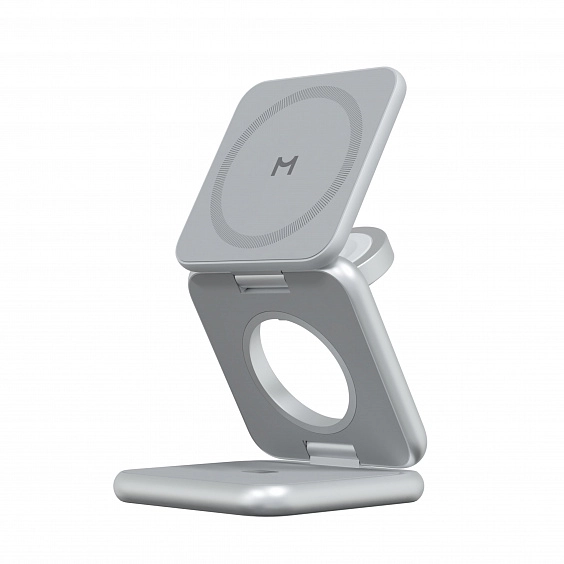 Зарядная станция Magssory Fold Pro 3 в 1 Silver