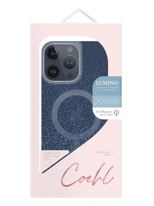 Uniq  iPhone 15 Pro Max чехол COEHL Lumino Prussian Blue (MagSafe)