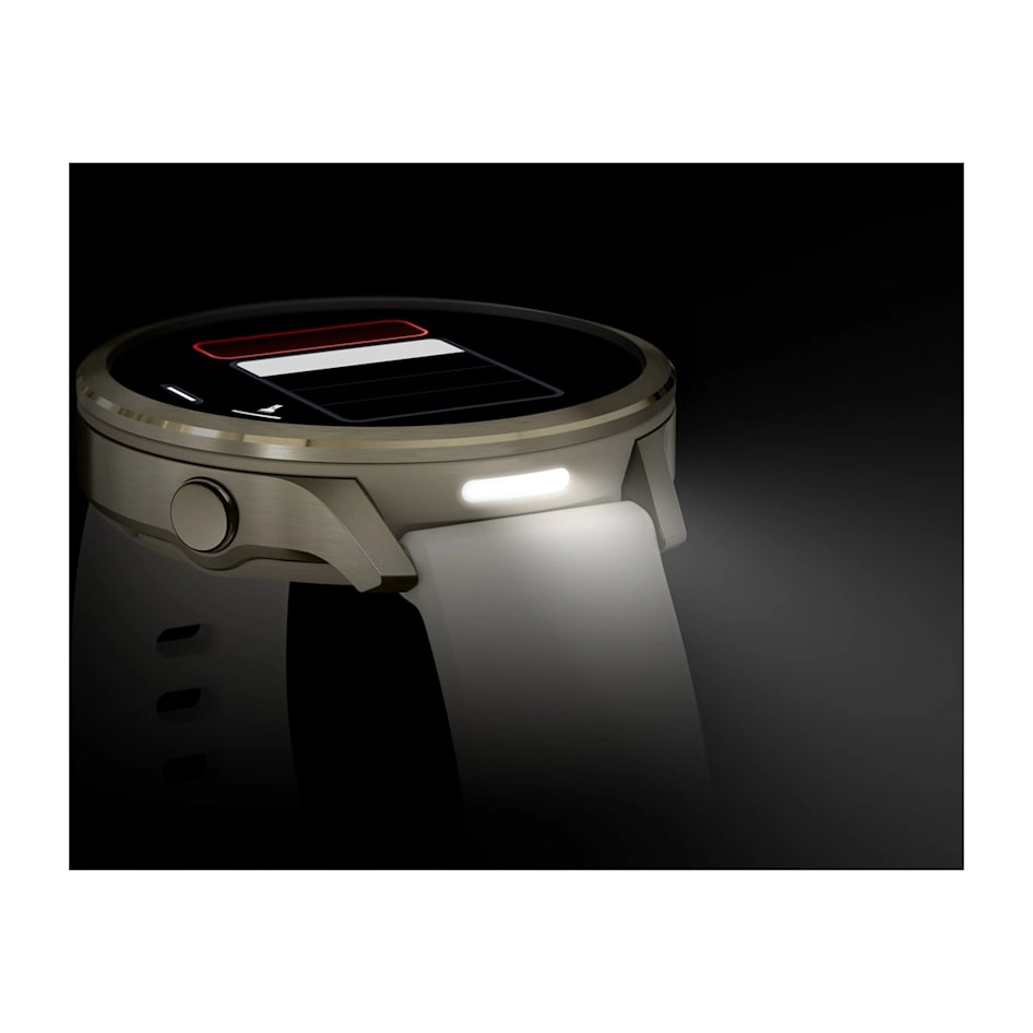 Смарт-часы Garmin Venu 4 - 41 mm, Лунно-золотистый, кожаный ремешок песочного цвета