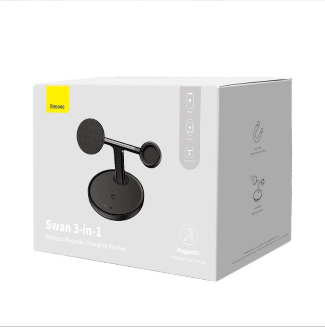 Беспроводное зарядное устройство Baseus Wireless Charger Swan 3-in-1 20W (WXTE000001)