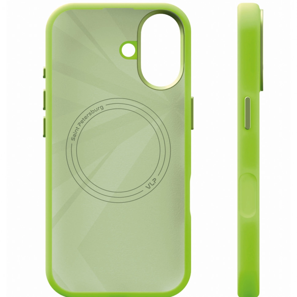 Силиконовый чехол MagSafe VLP Aster Pro Case для iPhone 17 (Лайм | Lime)