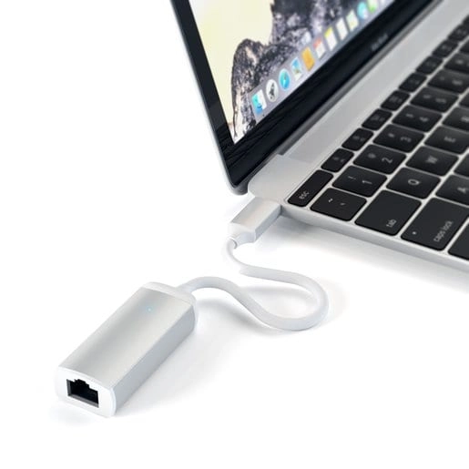 Адаптер Satechi USB-C / Ethernet серебристый (ST-TCENS)
