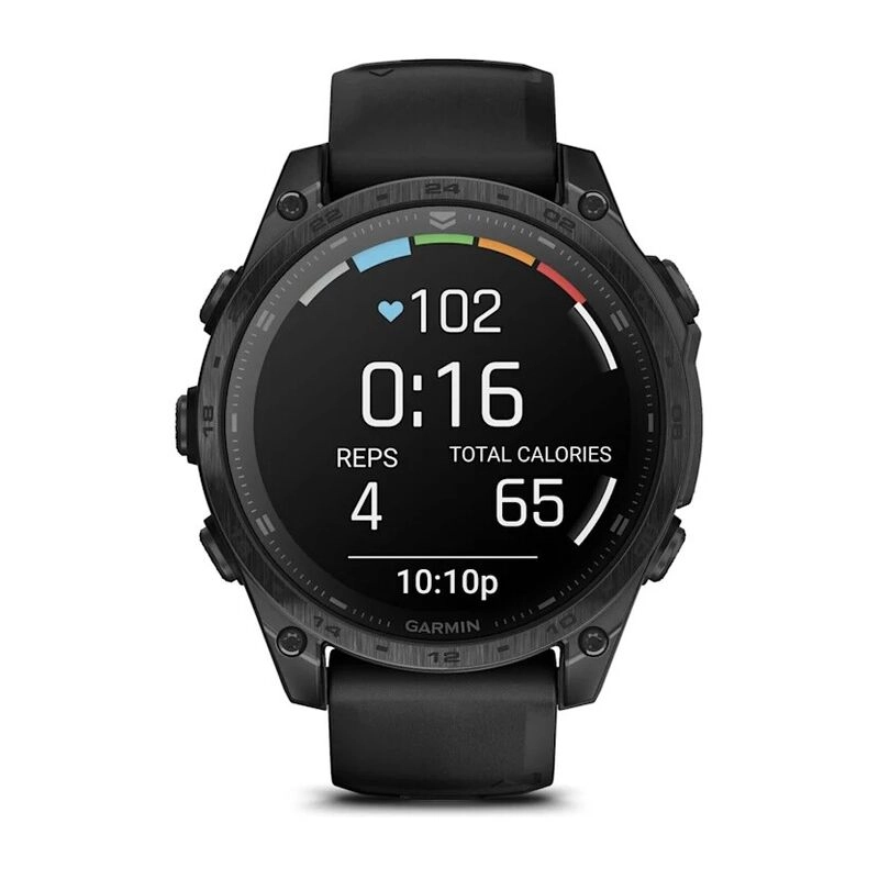 Смарт-часы Garmin Tactix 8 Amoled Sapphire, AB Ultralight - 47 mm, Черный с черным ремешком (010-03405-00)