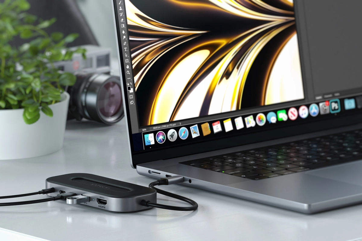 Адаптер Satechi USB-C 4 Multiport Adapter with 2.5G Ethernet, Серый Космос