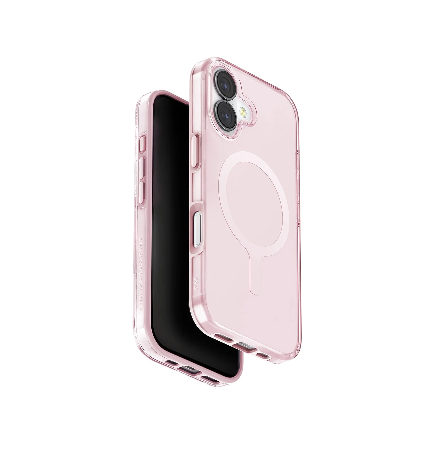 Чехол Uniq для iPhone 17 Clario (MagSafe), Розовый