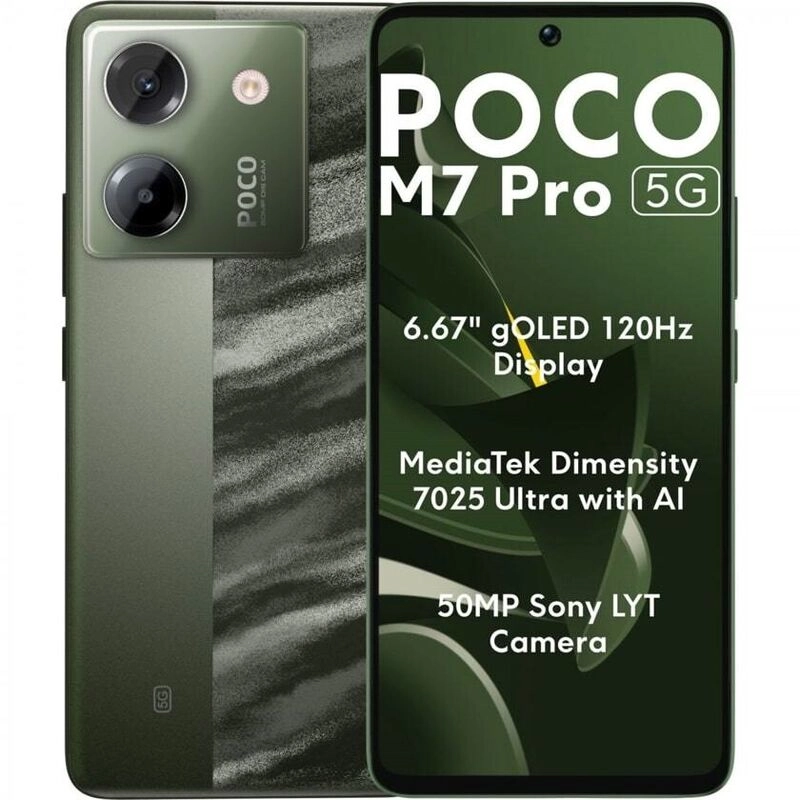 Смартфон Xiaomi Poco M7 Pro | 8/256 ГБ (Зеленый | Green)