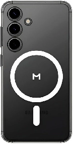 Чехол Magssory для Samsung Galaxy S25+, поликарбонат, с магнитами, прозрачный