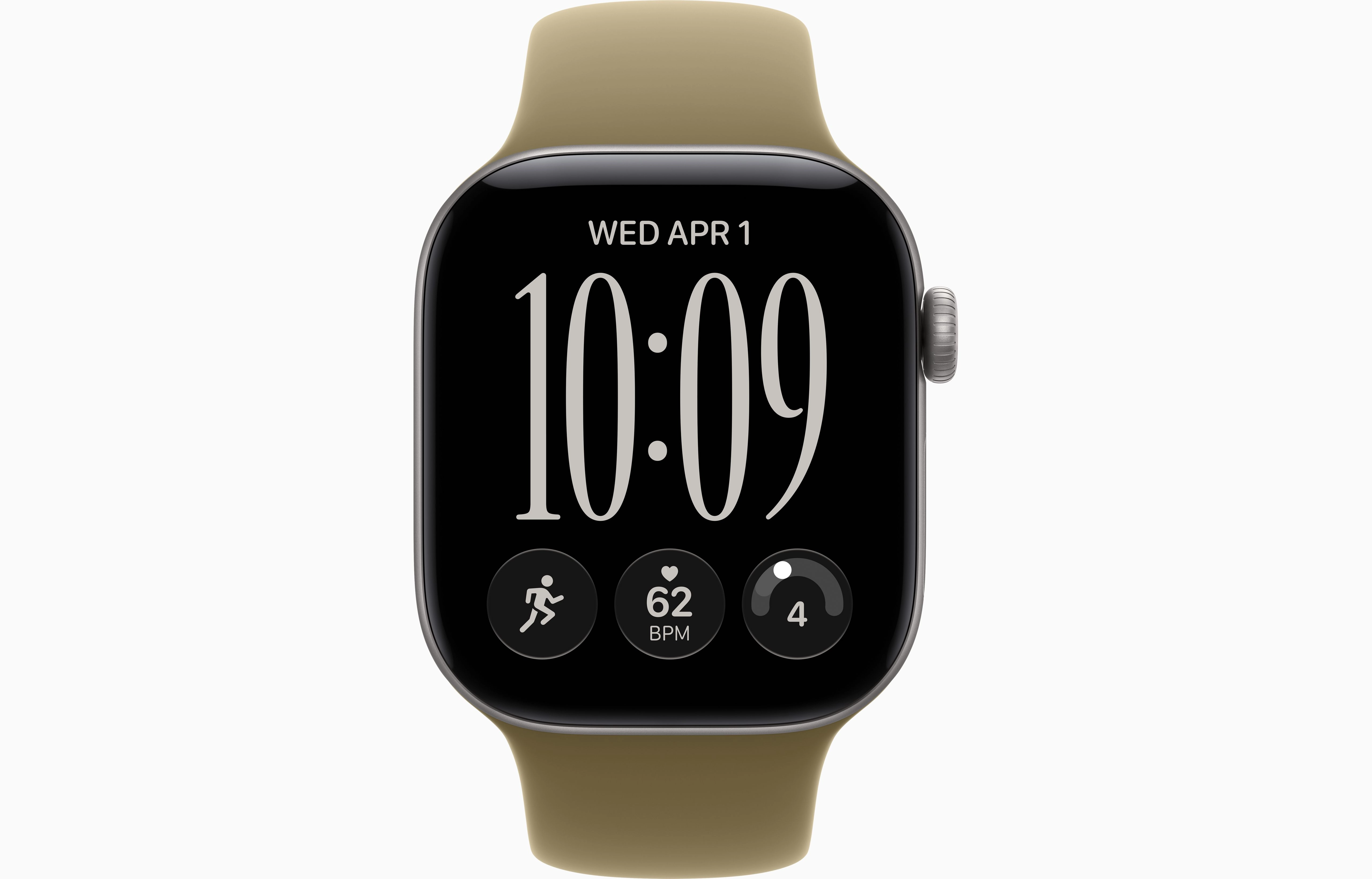 Смарт-часы Apple Watch Series 12, 42 мм, GPS, Aluminum Space Gray, Sport Band Olive, M/L