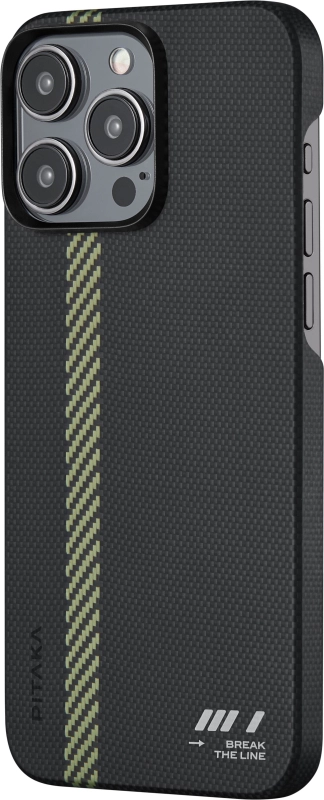 Чехол Pitaka Fusion Weaving MagEZ 5 для iPhone 15 Pro Max, Break the Line