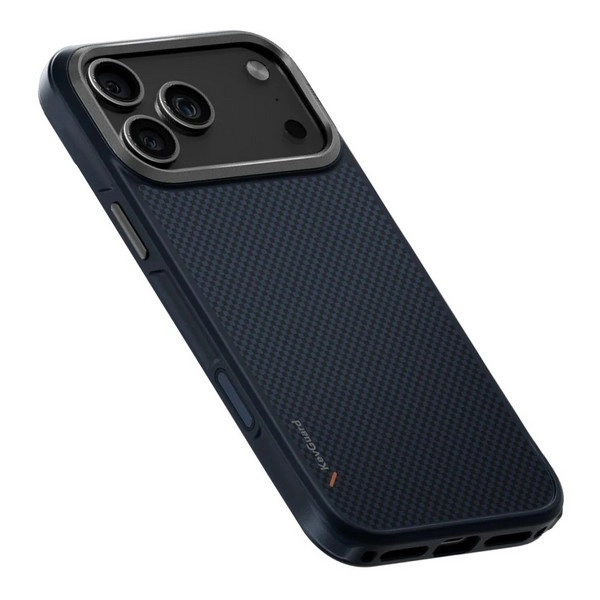 Чехол Uniq для iPhone 17 Air KEVA Kevlar Trabce Blue (MagSafe)