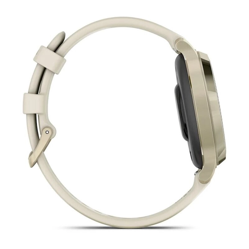 Смарт-часы Garmin Lily 2 Active - 38 mm, Золотисто-лунный безель, бежевый силиконовый ремешок