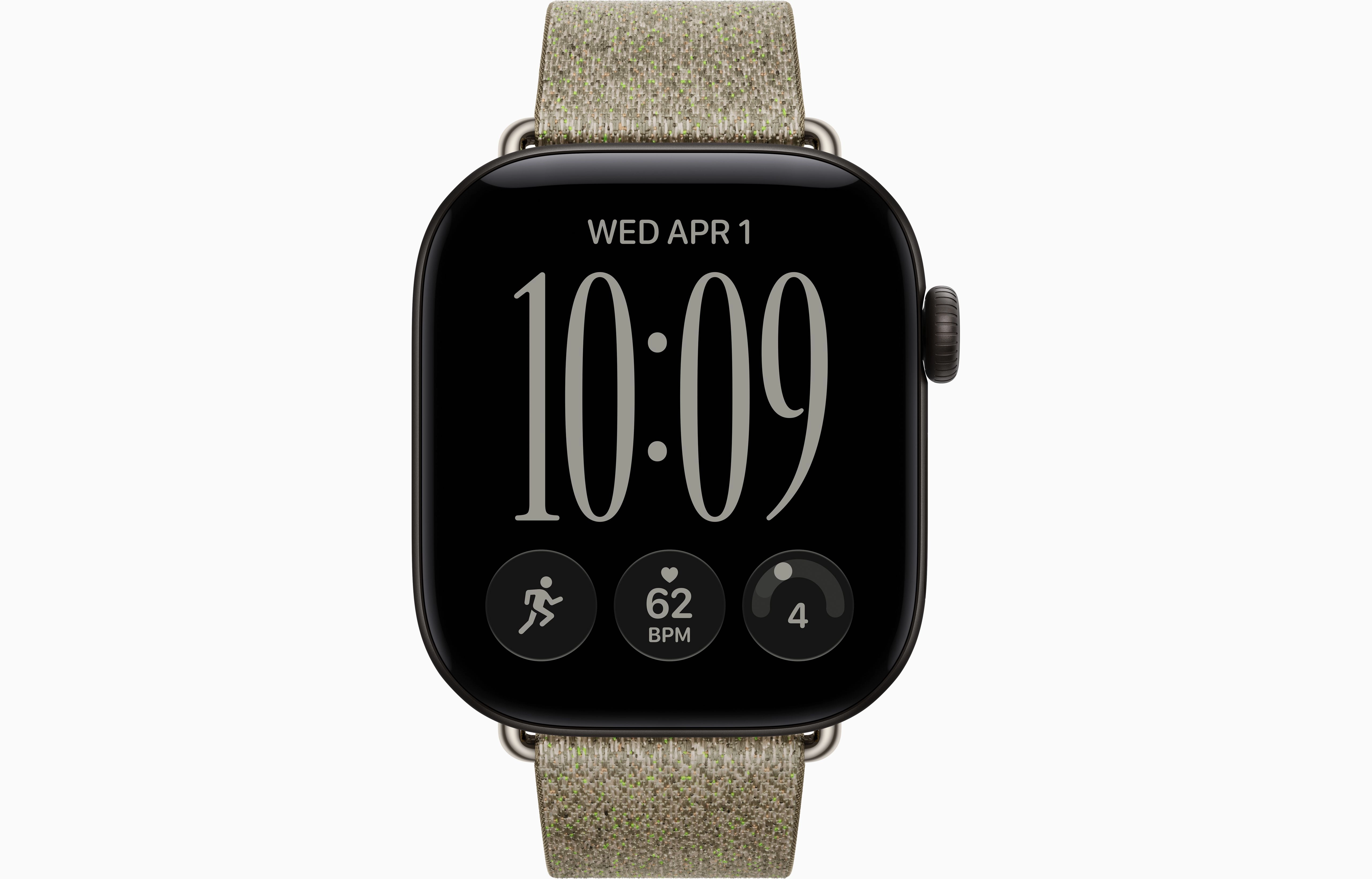 Смарт-часы Apple Watch Series 12, 42 мм, GPS, Aluminum Black, Modern Buckle Sage, M