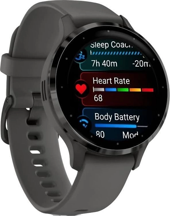 Смарт-часы Garmin Venu 3S - 41 mm, Серый, темно-серый безель, серый ремешок