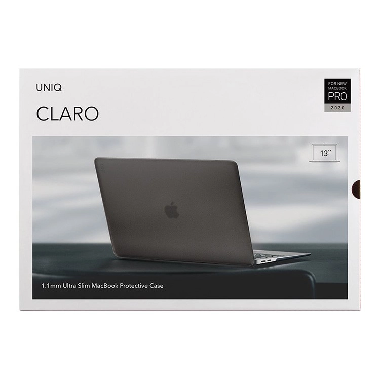 Чехол Uniq Husk Pro Claro для MacBook Pro 13" (2020), матовый серый