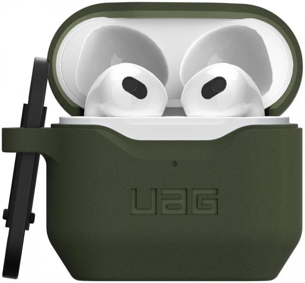 Чехол + карабин UAG Scout Case для Apple AirPods 3 Оливковый