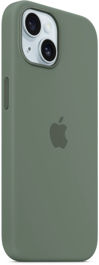 Чехол для iPhone 15 Силиконовый, сосновый лес (Cypress)