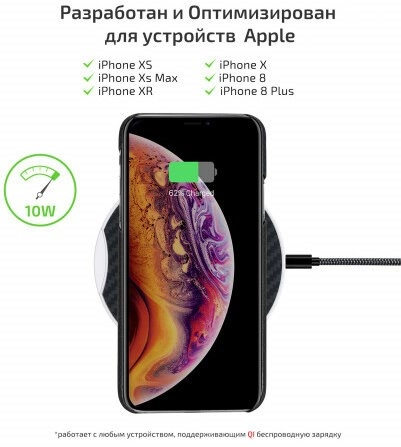 Беспроводная зарядка Pitaka Qi Pad Eclipse