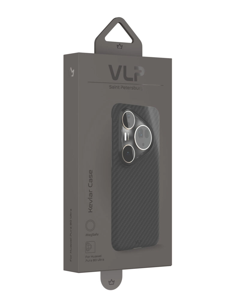 Чехол защитный VLP Kevlar Case c MagSafe для Huawei Pura 80 Ultra, черный