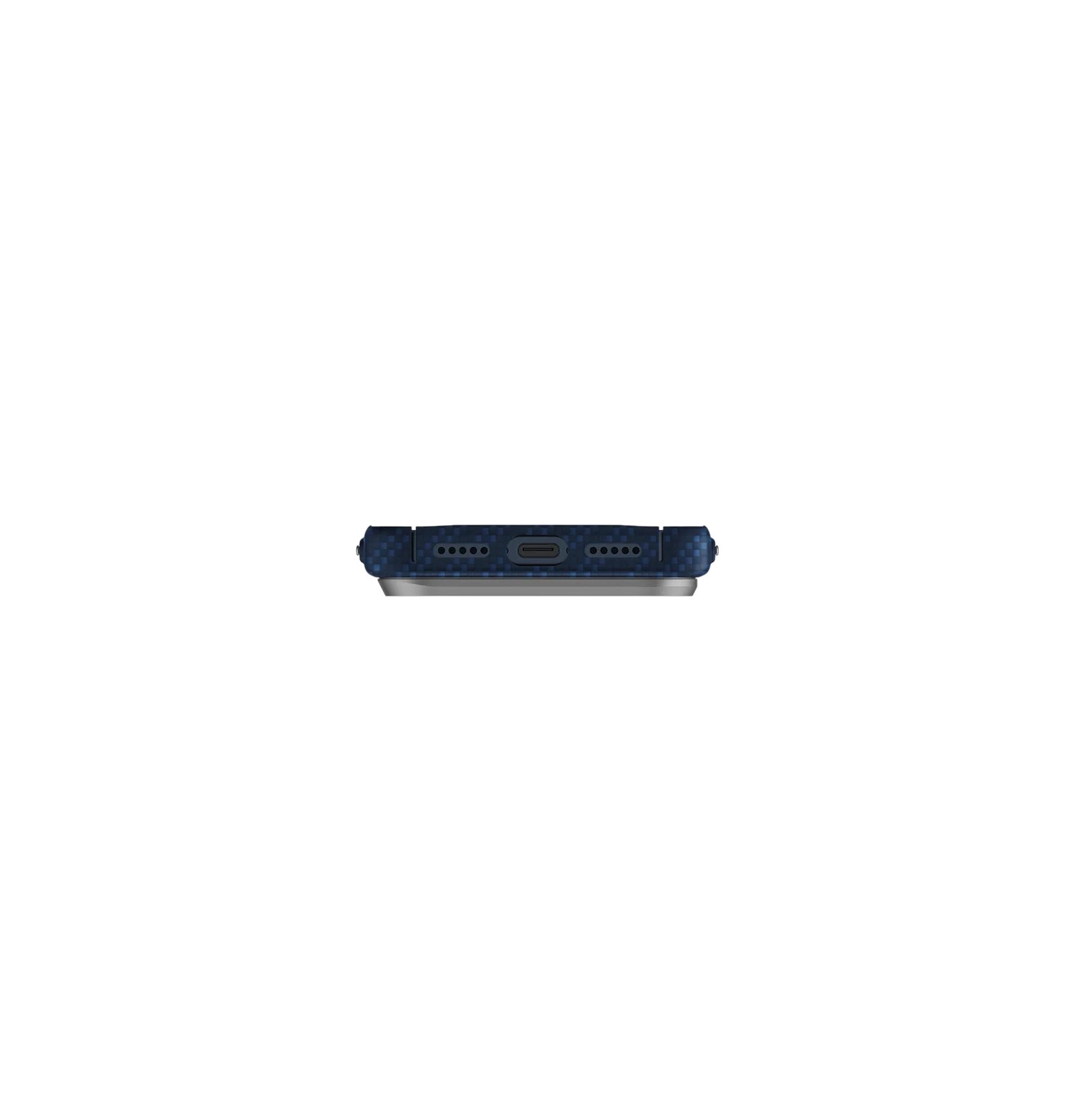 Чехол Uniq для iPhone 17 Pro KEVA EDGE Full Kevlar (MagSafe), Синий