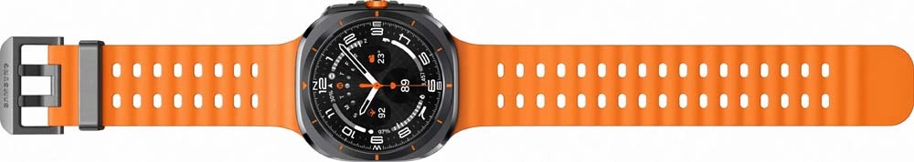 Смарт-часы Samsung Galaxy Watch Ultra (2024) - 47 mm (SM-L705) Titanium Gray (оранжевый ремешок)