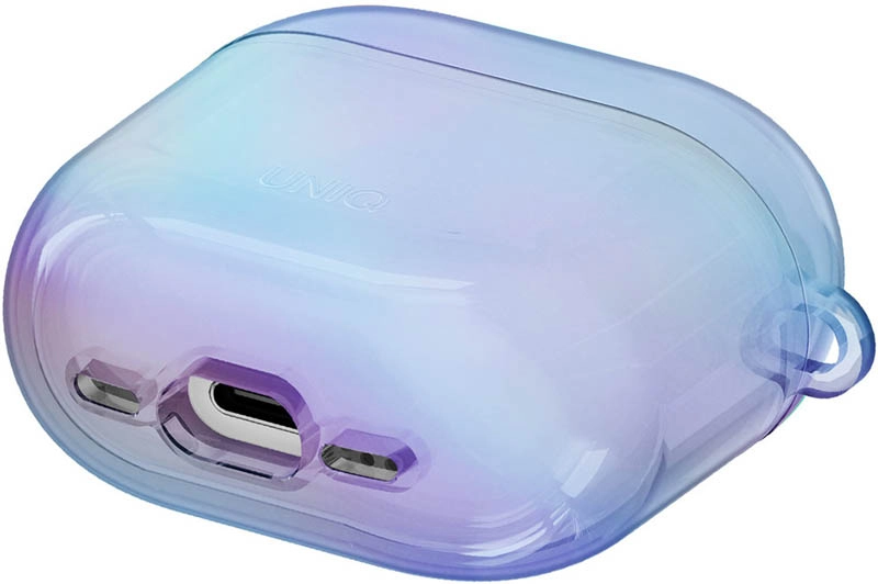 Чехол Uniq для Airpods 4 Iridescia (holographic), Eclipse Blue