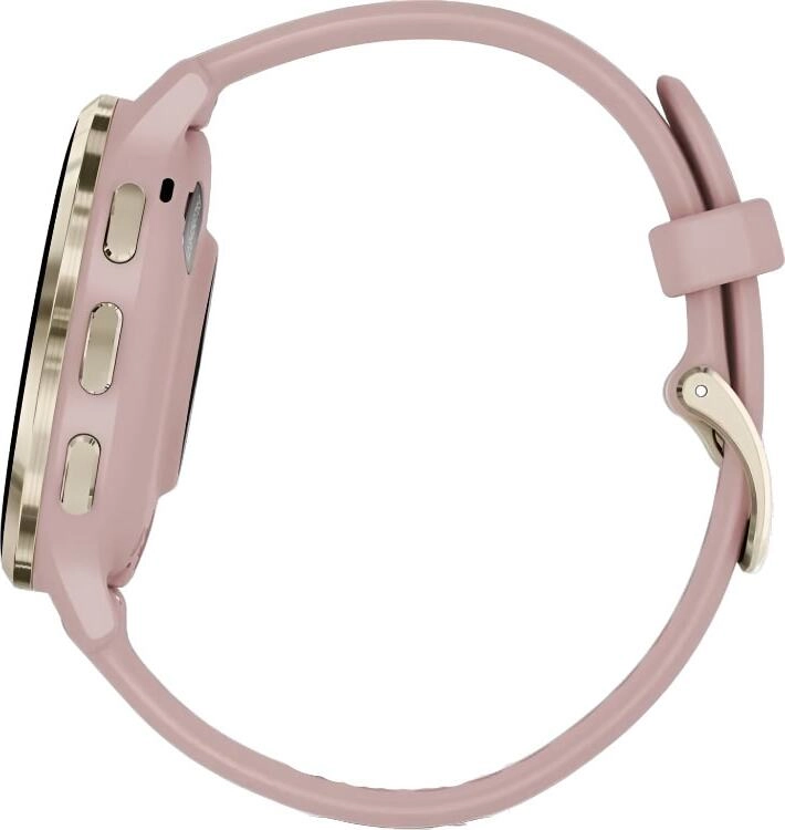 Смарт-часы Garmin Venu 3S - 41 mm, Розовый, золотистый безель, розовый ремешок