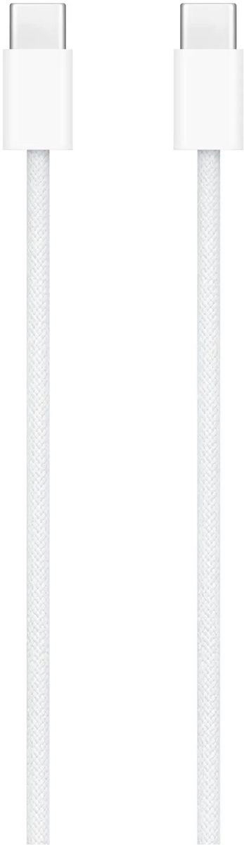 Кабель Apple USB-C Woven Charge 1 м, Белый плетеный
